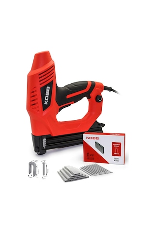 Kobb KBZ90 15-25 MM Zımba ve 15-32 MM Profesyonel Çivi Çakma Makinesi + 3000 Adet Yedek Zımba ve Çivi