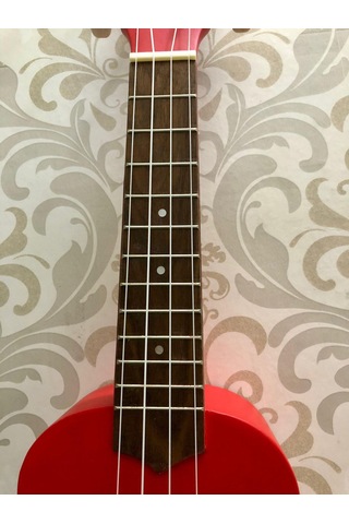 Puka Soprano Kırmızı Renk Ukulele