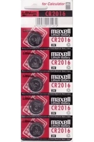 Just Cheap Store Maxell Cr2016 3v Lityum Düğme Pil 5'li Paket