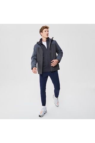 Jack Wolfskin Taubenberg 3-in-1 Siyah Erkek Ceket Düz 1115311