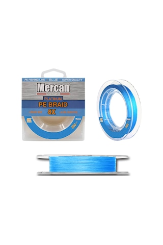 Mercan Platinum Pe 8X Örgü İp 300 M Mavi Misina