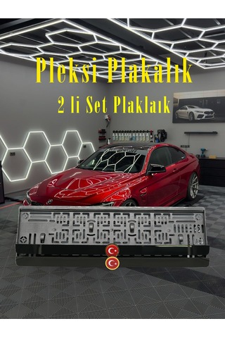 Ayyıldız Bayraklı Pleksi Takmatik Plakalık - 846965112