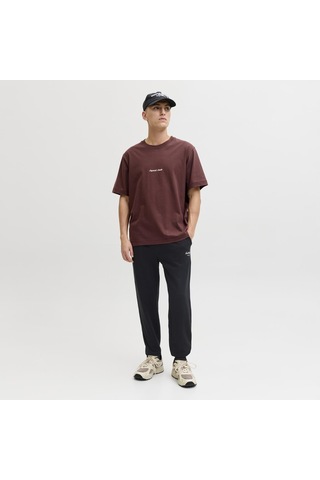 Jack & Jones Erkek Nakis Detayli Regular Fit Esofman Alti - Gordon - 12288641 Siyah