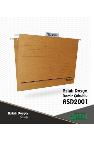 Askılı Dosya Kraft Demir Çubuklu Telli 100lü Pk Kavalye Ve Kağıt