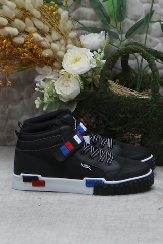 M.p 242 3308 Siyah Rahat Kısa Boğazlı Kız Çocuk Ayakkabı 001