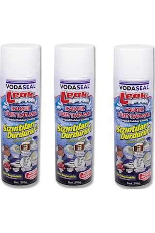 3 ADET Leak Fix Su Geçirmez Sızdırmaz Sprey 396 Gr BEYAZ