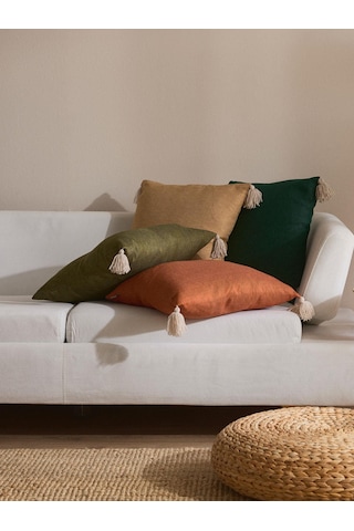 Harvest Harmony 4'lü Kırlent Kılıf Seti Turuncu