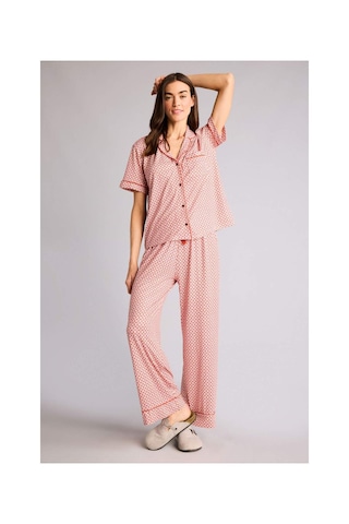 Defacto Desenli Softshell Pijama Takımı G7588AX26SP