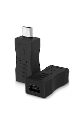 Mini 5 Pin Dişi Usb To Micro Usb Çevirici - Mini Usb To Micro Usb