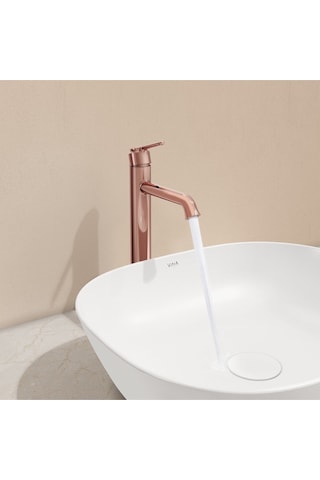 VitrA Origin Classic A4288229 Çanak Lavabo Bataryası Soft Bakır