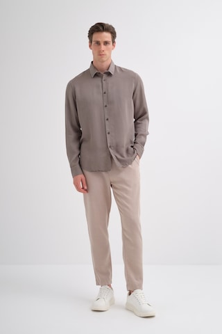 Cazador Erkek Tencel Regular Fit Gömlek Uzun Kol 20610 Haki