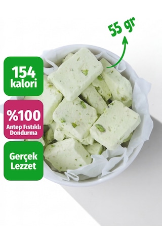 Freeze Dried Antep Fıstıklı Dondurma Kurutulmuş Çıtır Dondurma Küpleri, Fıstıklı Atıştırmalık, Astronot Dondurma 55 G