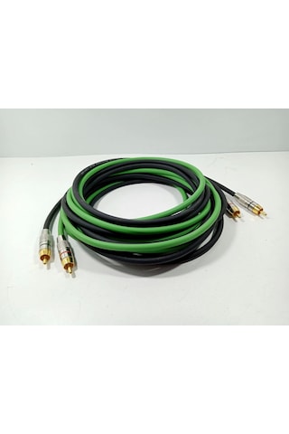 Amfi Rca Kablosu 5 Metre - El Yapımı %100 Bakır Parazit Yapmaz Pro Özel Anfi Rca Ses Kablosu