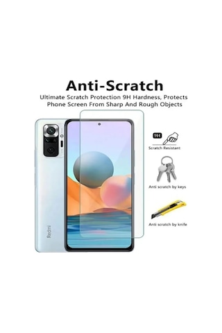 Tedar Xiaomi Redmi Note 10 Pro Uyumlu Premium Ekran Koruyucu 9h Sert Temperli Kırılmaz Cam Koruma Şeffaf Najmaddin