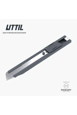 UTTIL Ptuk08-ns Cep Tipi Segmentsiz 18 Mm Metal Maket Bıçağı