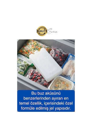 12 Saat Süreli 560 Gr Jel Dolu Buz Aküsü Plastik Soğuk Zincir Gıda Yiyecek Uzun Süre Koruma 10 Adet Çok Renkli