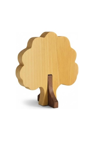 Simdale Wood İsimli Dekoratif Ahşap Meşe Ağacı - Modüler Kaideli