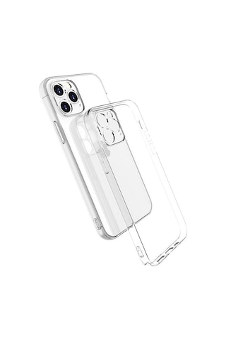 Apple iPhone Uyumlu 16 Pro Max Kılıf Lüx Şeffaf Silikon