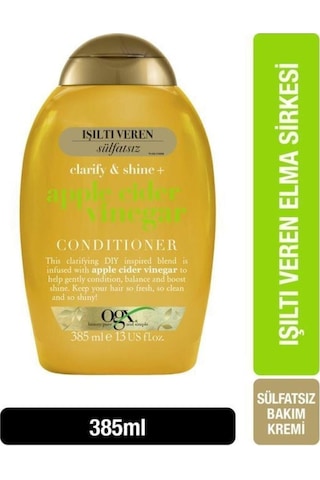 OGX Işıltı Veren Elma Sirkesi Sülfatsız Saç Kremi 385 ML