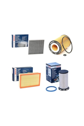 Seat Leon 1.6 Tdı 4'lü Filtre Bakım Seti 2013 - 2017 Bosch