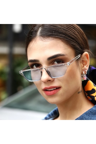Livia Mavi Kadın Güneş Gözlüğü Beyaz