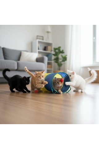 Runaway Kedi Oyun Tüneli Eğlenceli Ve Etkileşimli