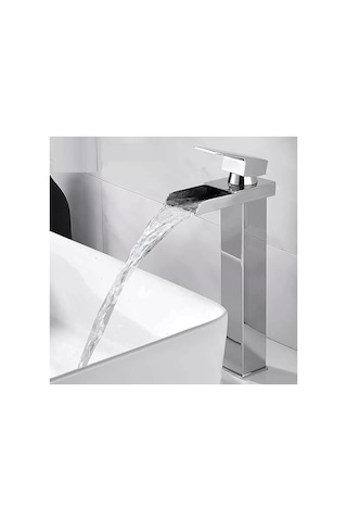 Rena Design Krom Çanak Lavabo Bataryası Havza Model Uzun/yüksek Lavabo Musluğu Çift Girişli Armatür Rena Design Krom Çanak Lavabo Bataryası Havza Model Uzun/yüksek Lavabo Musluğu Çift Girişli Armatür