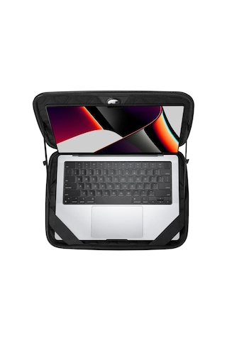 Spigen Macbook Pro 14'' ile Uyumlu Kılıf / Taşıma Çantası Rugged