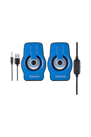 Classone X1 Black Rgb Gaming Hoparlör -Mavi