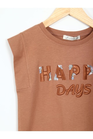 Xo Kids Kız Çocuk Tişört 5-9 Yaş 36011 Kahverengi