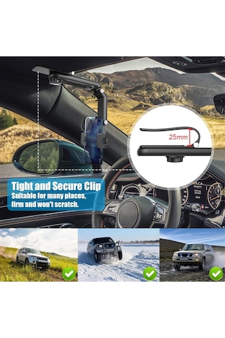 Youtek 360 Derece Dönebilen Araç Telefon Tutucu, Güvenli Ve Pratik Navigasyon İçin Mükemmel Çözüm Diğer