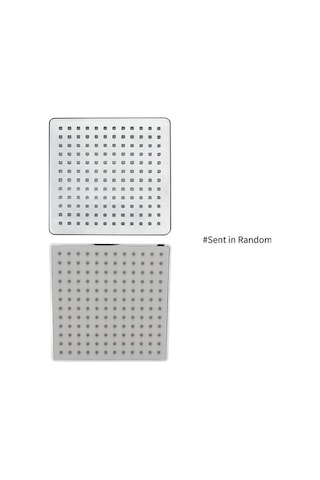 Ulzyvf 8 İnç Kare Yağmur Duş Başlığı - Yüksek Basınçlı, Paslanmaz Krom, Su Tasarruflu, Tıkanmaz Nozullu Gümüş Gümüş