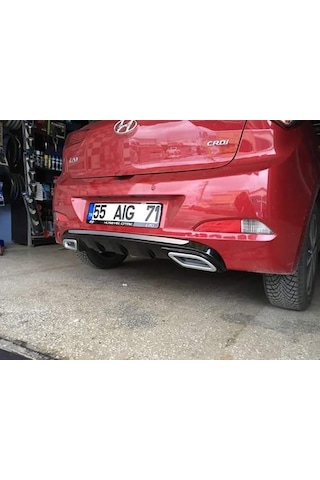Hyundai i20 Egzoz Görünüm Difüzör (Plastik)