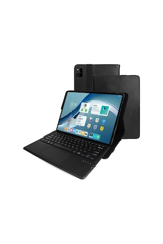 Huawei Uyumlu Matepad Pro 12.6 Bluetooth Touchpad Klavyeli Kılıf Bkk14