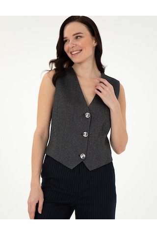 Pierre Cardin Kadın Antrasit Yelek Dokuma 50296088-vr006 Antrasit
