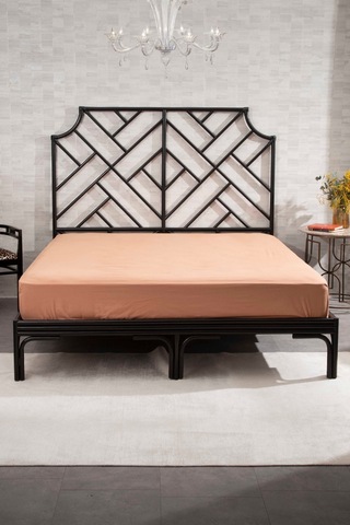 Kaay Premium Lastikli Çarşaf Dahil Nevresim Takımı 200x220 Çift Kişilik Tarçın