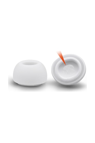 Apple Uyumlu AirPods Pro 3 Kulaklık Ucu Silikon Beyaz