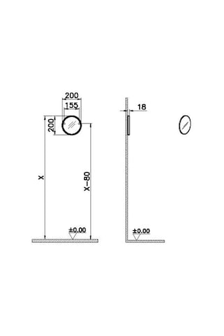 VitrA Sento Yuvarlak Turuncu Çocuk Aynası 20 Cm 65865 Krom
