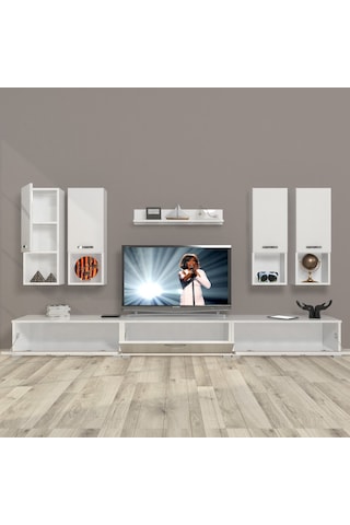 Decoraktiv Eko 8da Mdf Tv Ünitesi Tv Sehpası Beyaz