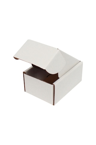 Beyaz Kilitli Kargo Kutusu / Ebat: 10x7x4,5 cm (100 adet)