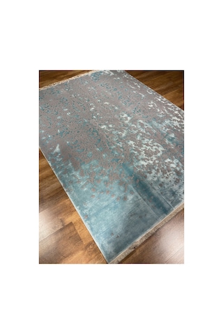 Bamboo 10531a 226x160 Turkuaz Halı Mavi