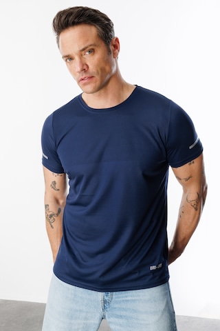 Genius Store Erkek Nem Emici Hızlı Kuruma Atletik Teknik Performans Spor T-shirt Drıfıt-kısakolnew Lacivert