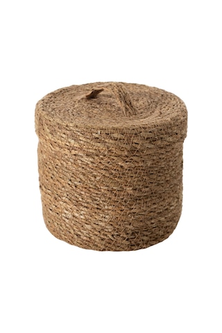 Mudo Home Sımon Kapaklı Düzenleyici Naturel 17x17x15 Kahverengi