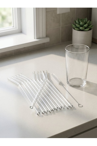Cam Pipet 21 Cm İkili Set Şeffaf