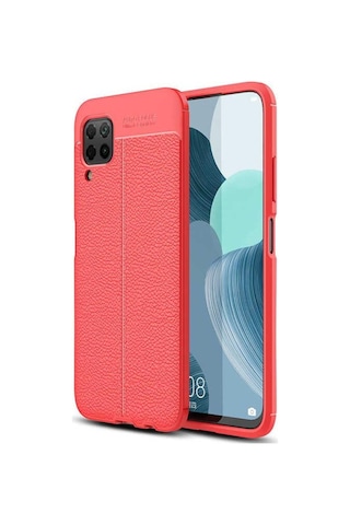 Huawei P40 Lite E Kılıf Zore Niss Deri Desenli Silikon Kılıf
