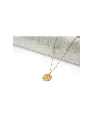 Çelik Kolye Kozmik Denge Model K-122 Altın