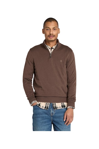 Timberland Williams River Cotton Yd 1/4 Zip Sweater - Tb0a2bmx2431-11280 Kahverengi