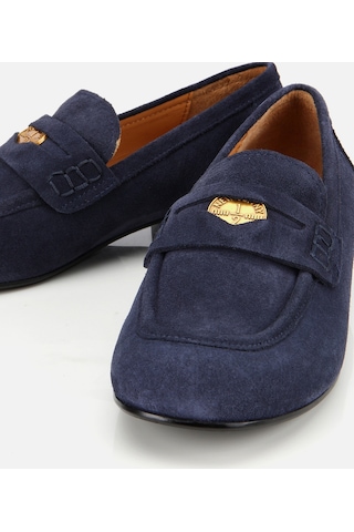 Hotiç Kadın Süet Deri Lacivert Klasik Loafer 01ayh312950a680 01ayh312950a680