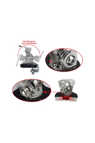 Padalink 2 Adet Çelik Ve Kauçuk Led Işık Direk Tutucu, Montaj Braketi Ve Dayanak Kapağı Seti