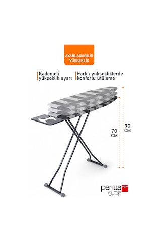 Perilla Hely Ütü Masası Antrasit
